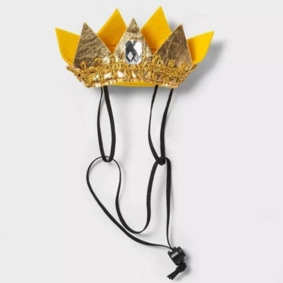 NWT Hyde & Eek! Boutique Cat Crown Royalty Pet Halloween Costume King Queen New - Picture 2 of 5
